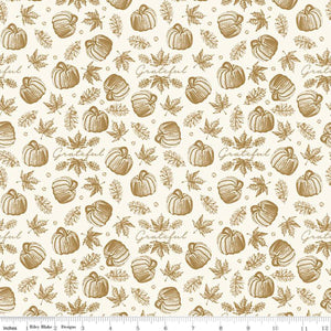Shades of Autumn Icons C13475-CREAM SPARKLE -Riley Blake Designs-