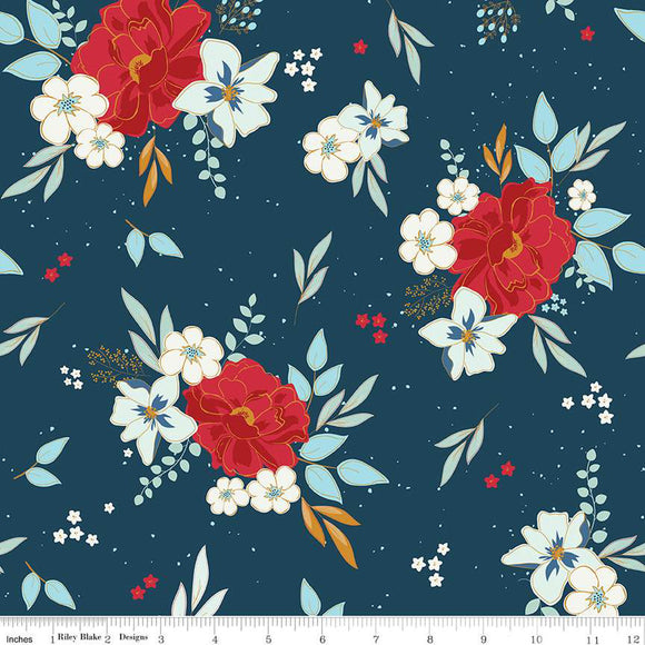 Sweet Freedom Main Oxford Sparkle SC14410-OXFORD by Beverly McCullough for Riley Blake Designs -1/2 yard