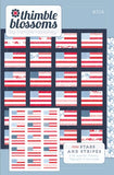 PREORDER More Stars and Stripes Pattern TB306 by Camille Roskelley- Moda - 73" X 84"