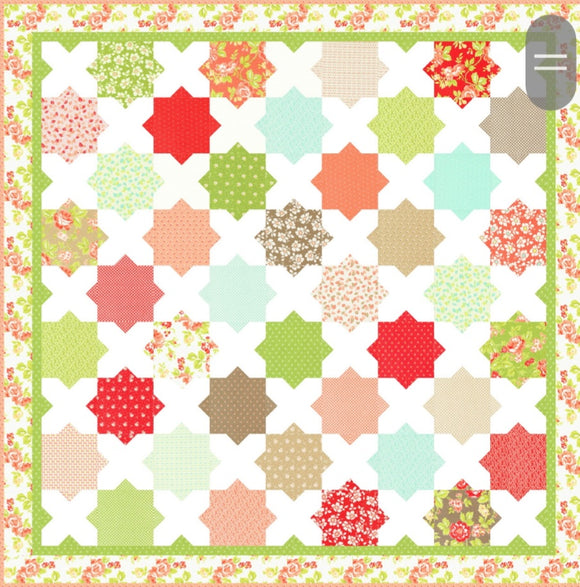 PREORDER Mosiac Quilt Kit using Jelly and Jam by Fig Tree- Moda- 62