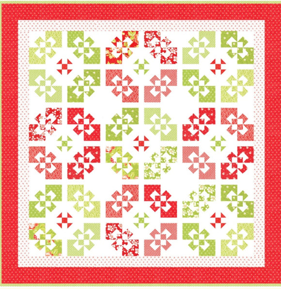 Holiday Wreaths Dragonfly Quilt Kit using Jelly and Jam by Fig Tree- Moda- 51