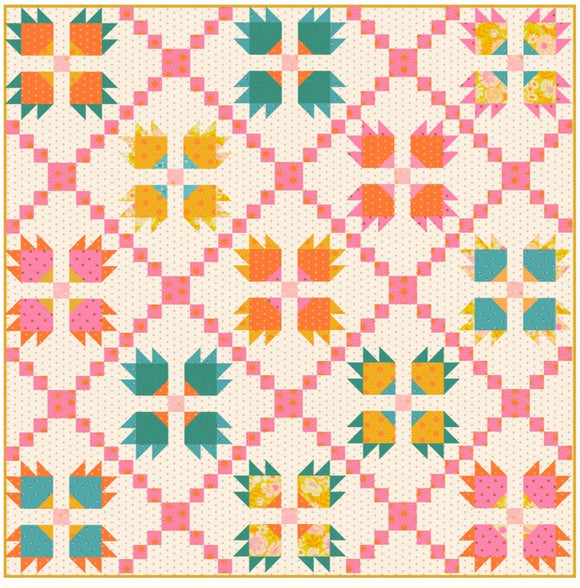 Archie Quilt Kit- Pattern by Penelope Handmade using Rise And Shine Collection by Melody Miller for Ruby Star Society- Moda-70