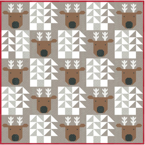 PREORDER Reindeer Xing Quilt Kit in Magic Dots by  Lella Boutique- Moda-80" x 80"-