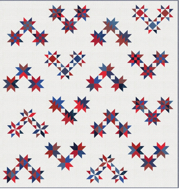 PREORDER Flyover Quilt Kit in Magic Dots fabrics by Lella Boutique - Moda- 72 