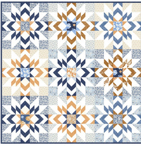 Clara Quilt Kit using Denim and Daisies  by Fig Tree and Co- Moda-60" X 60"