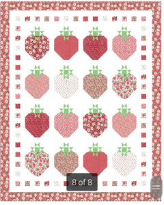 PREORDER Just Add Shortcake Quilt Kit using Love Blooms by Lella Boutique- Moda- 66" X 82"