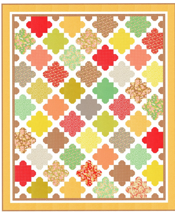 PREORDER Hazel and Bloom Quilt Kit using the Portofino Collection Fig Tree- Moda-76