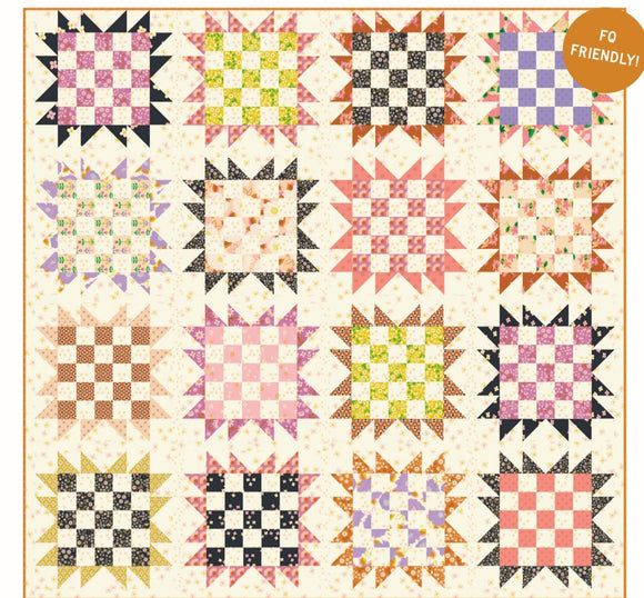 Sunflower Patch Quilt Kit using Favorite Flowers By  Ruby Star Society- Moda- 68X 68