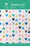 Triangle Pop Quilt Pattern by Emily Dennis- Quilty Love- Multiple sizes