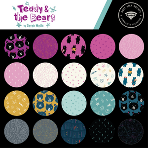 Teddy And The Bears Half Yard Bundle RS2102HYB by Sarah Watts for Ruby Star Society- Moda- 25 Prints