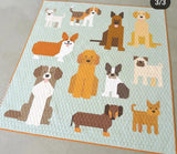 Dog Park Quilt Kit by Elizabeth Hartman-  Robert Kaufman- 68" X 72"