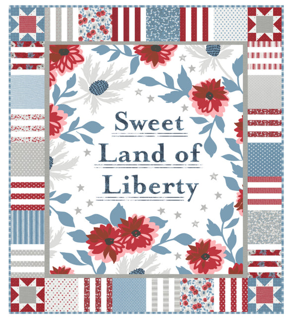 PREORDER Sweet Land Quilt Kit featuring Old Glory by Lella Boutique-48x54