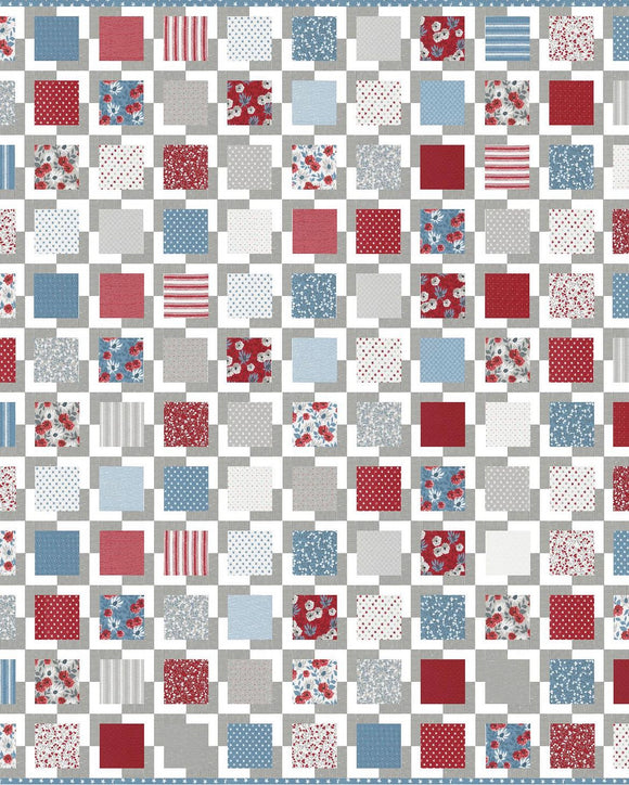 PREORDER Iconic 2 Quilt Kit featuring Old Glory by Lella Boutique- 66X72