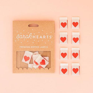 Sew in Labels Red Heart LP182 by Sarah Hearts