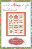 Poinsettia Stars BOM G QLD 277 Pattern by Sherri McConnell from  A Quilting Life- BOM