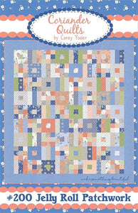 Jelly Roll Patchwork Quilt Pattern by Corey Yoder- Moda- 56" X 62"