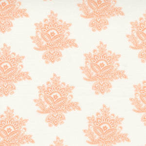 Cinnamon and Cream Paisley Damask Cream  20454 11 Fig Tree- Moda- 1 Yard