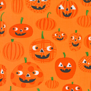 Too Cute To Spook Carved Pumpkin Orange Pumpkin 22420 13 -Me and My Sister -  Moda- 1 Yard