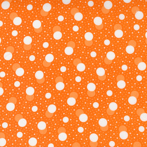 Too Cute To Spook Double Trouble Dot Orange Pumpkin 22424 13 -Me and My Sister -  Moda- 1 Yard