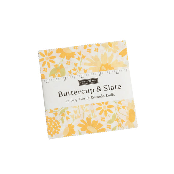 Buttercup & Slate Charm Pack 29150PP  by Corey Yoder- Moda-