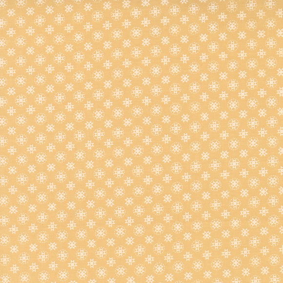 Buttercup & Slate Stitched Stars Goldenrod 29155 22 by Corey Yoder- Moda- 1 Yard