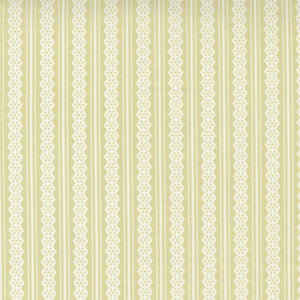 Buttercup & Slate Lacey Stripe Sprig 29157 15 by Corey Yoder- Moda- 1 Yard