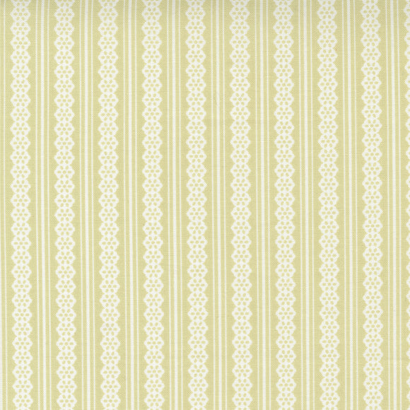 Buttercup & Slate Lacey Stripe Sprig 29157 15 by Corey Yoder- Moda- 1 Yard