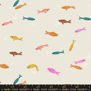 Koi Pond  Fishies Shell RS1036 11 by Ruby Star Society - Moda - HALF YARD