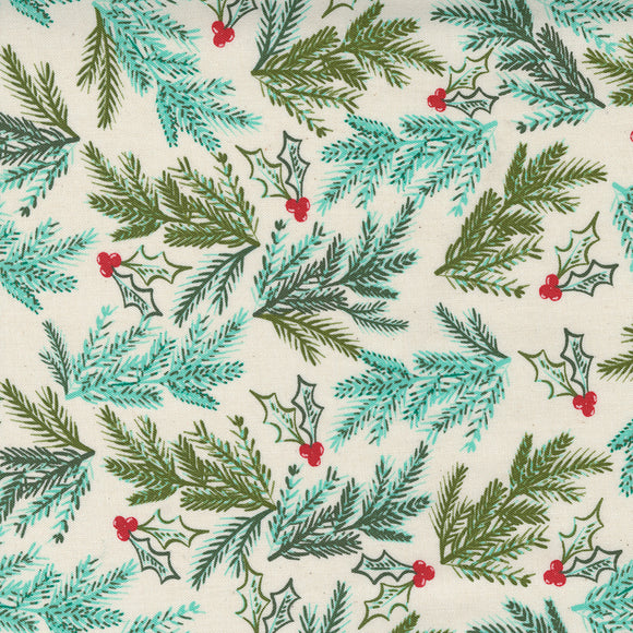 Cheer Merriment Spruce Natural 45533 11 by Fancy That Design House- Moda- 1 Yard