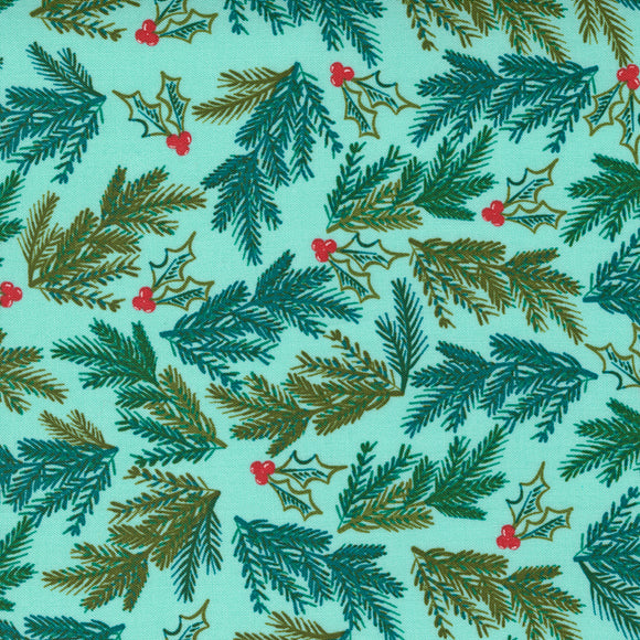 Cheer Merriment Spruce Frost 45533 21 by Fancy That Design House- Moda- 1 Yard