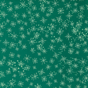 Cheer Merriment Snowfall Emerald 45535 17 by Fancy That Design House- Moda- 1 Yard