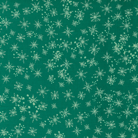 Cheer Merriment Snowfall Emerald 45535 17 by Fancy That Design House- Moda- 1 Yard