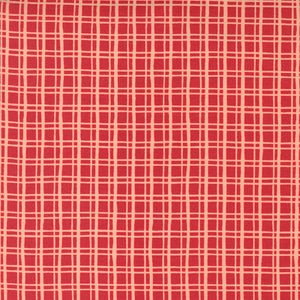 Cheer Merriment Christmas Check Cranberry Punch 45536 23 by Fancy That Design House- Moda- 1 Yard