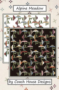 Alpine Meadow Quilt Kit - Fabric  by Fancy That Design- Pattern by Coach House Designs- Moda-