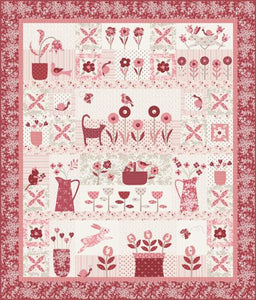 Flower Farm Quilt Kit by Bunny Hill Designs - Boxed kit or Shop cut- 58" X 68"