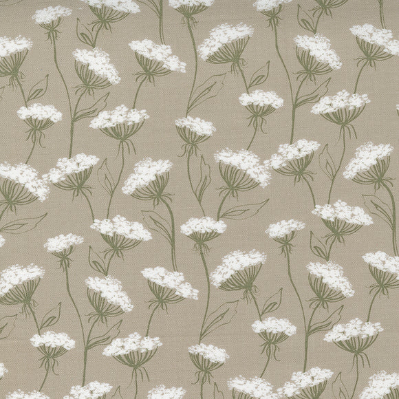Flower Pot Queen Anne's Lace Taupe 5161 14 by Lella Boutique- 1 Yard
