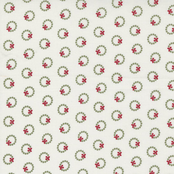 Christmas Eve Wreath Snow 5183 11- Lella Boutique- Moda- 1 Yard