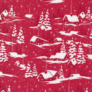 Merry Little Christmas Scenic Winter Red 55240 12 by Bonnie and Camille- Moda- 1 yard
