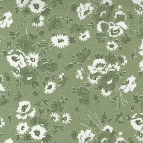 PREORDER Nantucket Summer Summerset Florals Grass  55260 26 by Camille Roskelley of Thimble Blossoms- 1/2 Yard