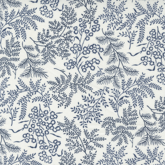 PREORDER Nantucket Summer Sconset Cream Navy  55261 21 by Camille Roskelley of Thimble Blossoms- 1/2 Yard