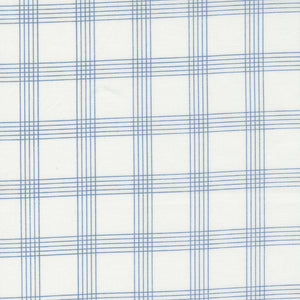 PREORDER Nantucket Summer Plaid Checks Cream Blue 55262 24 by Camille Roskelley of Thimble Blossoms- 1/2 Yard