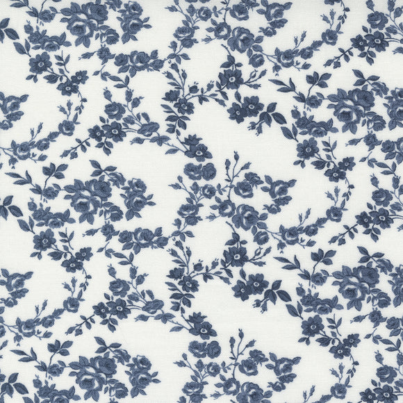 Nantucket Summer Surfside Cream Navy 55263 23 by Camille Roskelley of Thimble Blossoms- 1 Yard