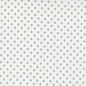 PREORDER Nantucket Summer Smitten Dots Cream 55264 11 by Camille Roskelley of Thimble Blossoms- 1/2 Yard