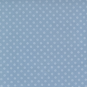 PREORDER Nantucket Summer Smitten Dots Light Blue 55264 14 by Camille Roskelley of Thimble Blossoms- 1/2 Yard