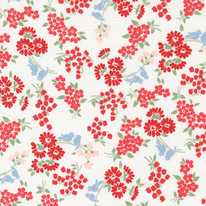 Dwell Songbird Cream Red 55273 31  by Camille Roskelley- Moda- 1 Yard