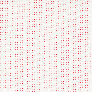 Dwell Pin Dot Cream Red 55276 11  by Camille Roskelley- Moda- 1 Yard
