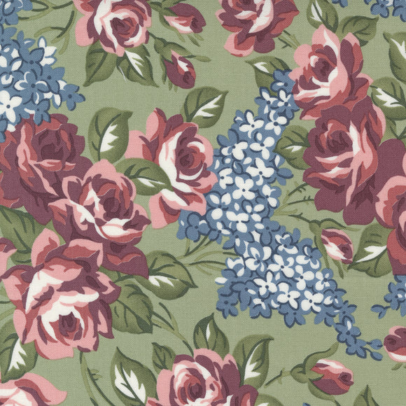 Sunnyside  Rosy Moss  55280 16 by Thimble Blossoms for Moda- 1 yard