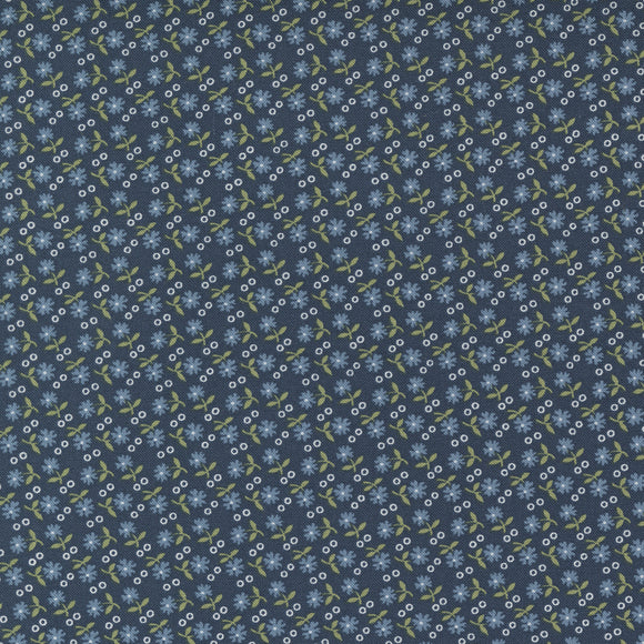 Sunnyside Gather Navy 55285 13  by Thimble Blossoms for Moda- 1 yard