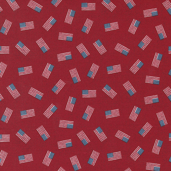 Stateside Flag Apple Red 55612 14 by Sweetwater - Moda- 1 Yard