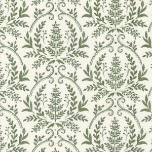 Happiness Blooms Fern Damask White Washed 56053 14 by Deb Strain- 1 Yard